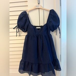 Amanda Uprichard Sicily Dress Blue